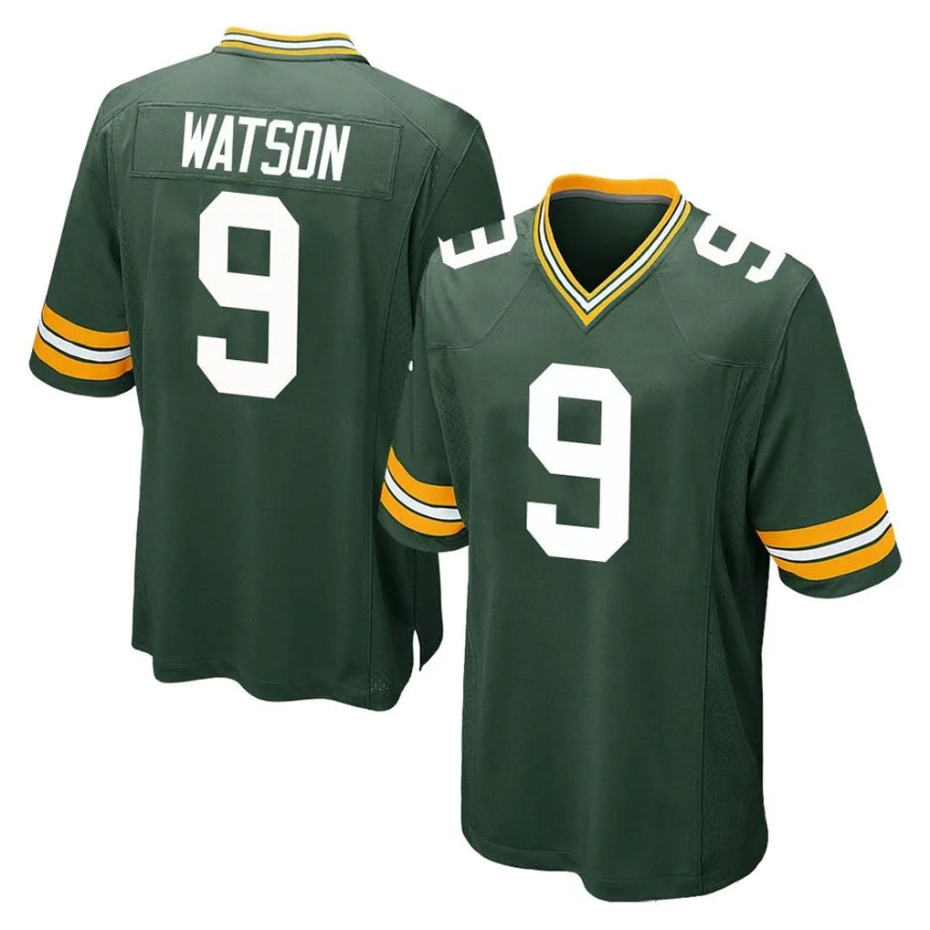 Vanessashop GB.Packers #9 Christian Watson Player Green Home Game Stitched Jerseys