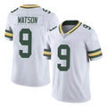 Vanessashop GB.Packers #9 Christian Watson Player White Vapor Untouchable Limited Home Game Stitched Jerseys