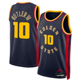 Vanessashop GS.Warriors #10 Jimmy Butler III Navy Swingman Jerseys - City Edition
