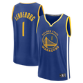 Vanessashop GS.Warriors #1 Yaxel Lendeborg Royal 2026  Draft First Round Pick Fast Break Jerseys - Icon Edition