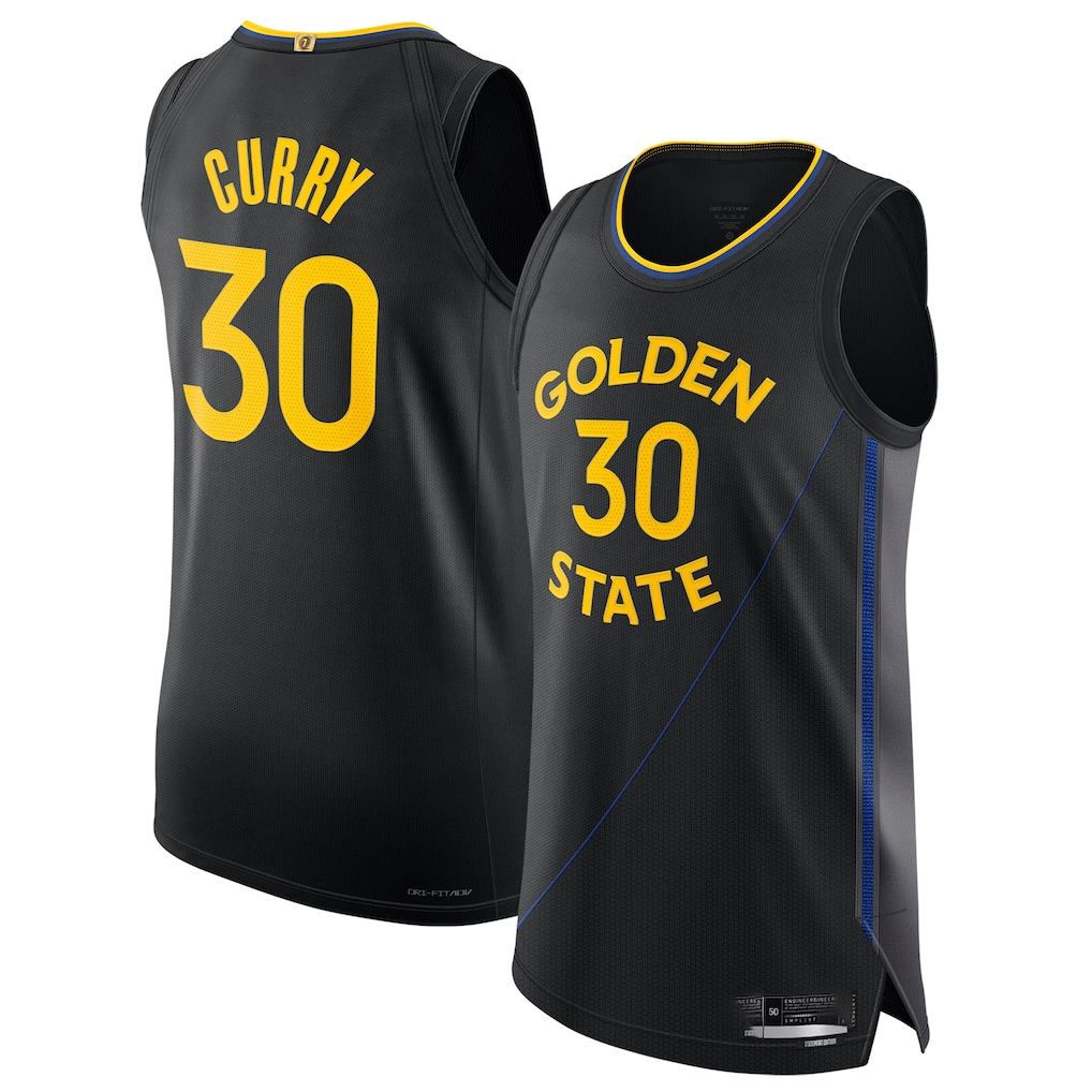 Vanessashop GS.Warriors #30 Stephen Curry Black 202425 Authentic Jerseys - Statement Edition