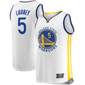 Vanessashop GS.Warriors #5 Kevon Looney White Fast Break Player Replica Jerseys - Association Edition