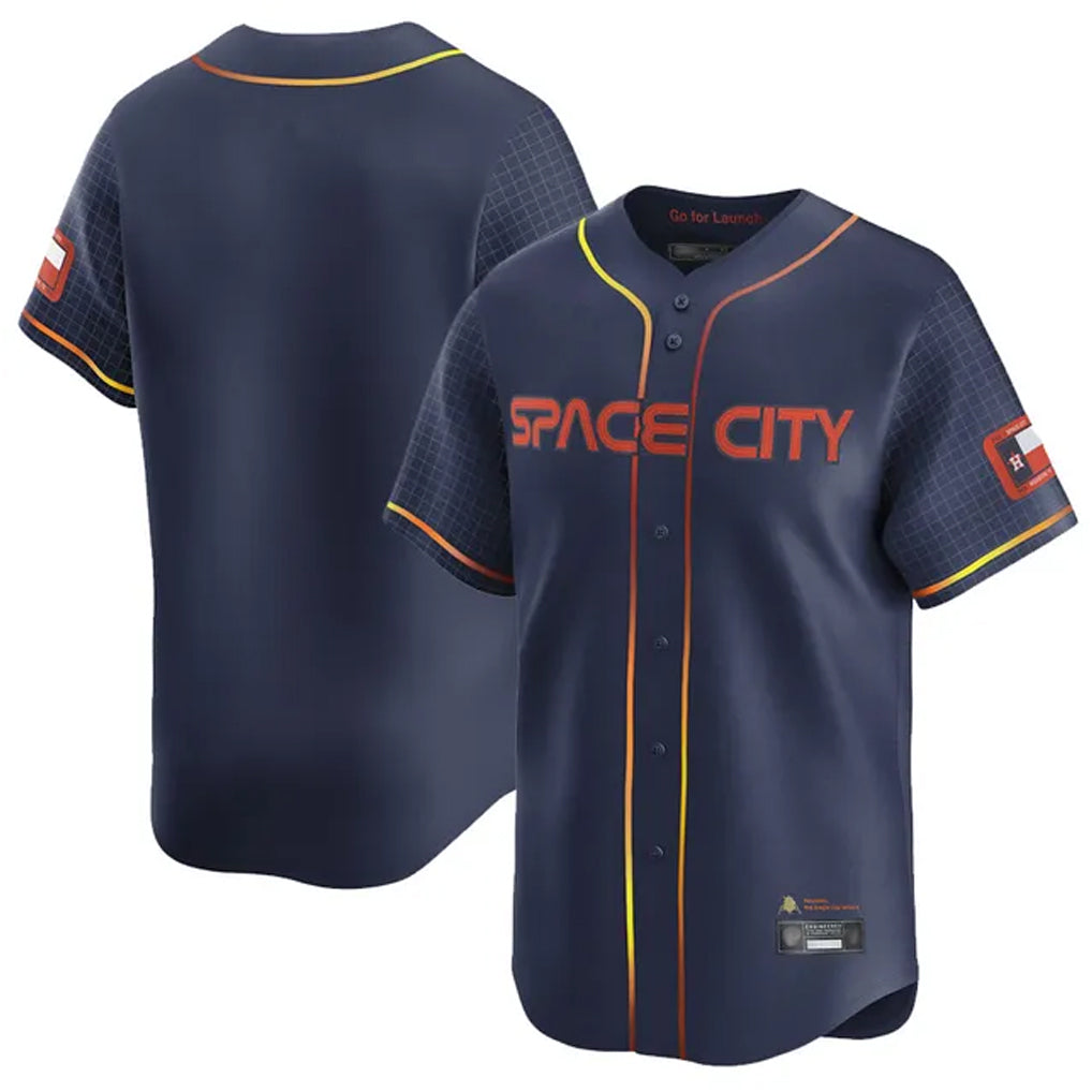 Vanessashop H.Astros Navy City Connect Limited Home Blank Player Stitched Jerseys