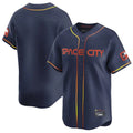 Vanessashop H.Astros Navy City Connect Limited Home Blank Player Stitched Jerseys