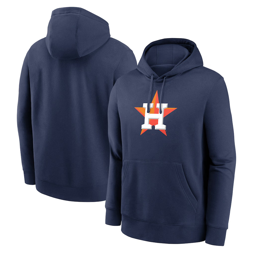 Vanessashop H.Astros Navy Club Fleece Pullover Hoodie Blank Player Stitched Jerseys