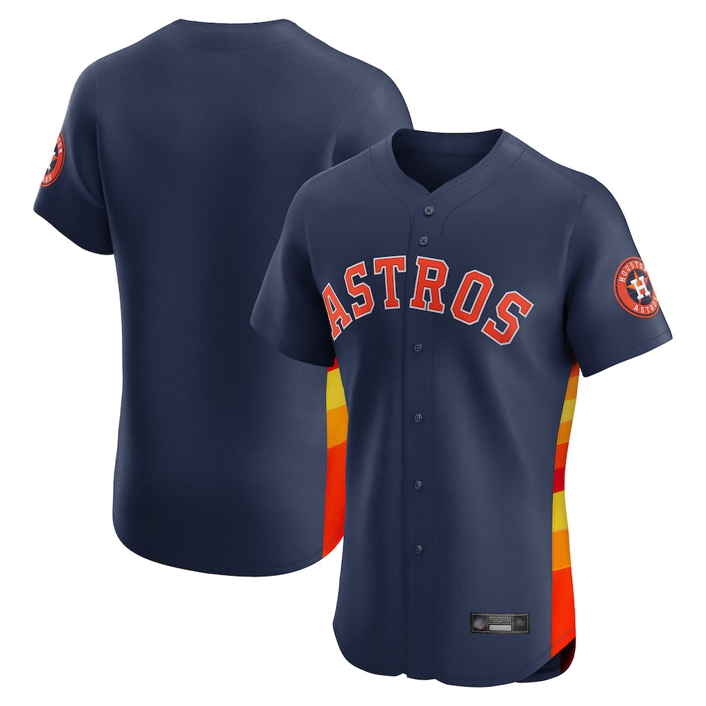 Vanessashop H.Astros Navy Limited Elite Home Blank Player Stitched Jerseys
