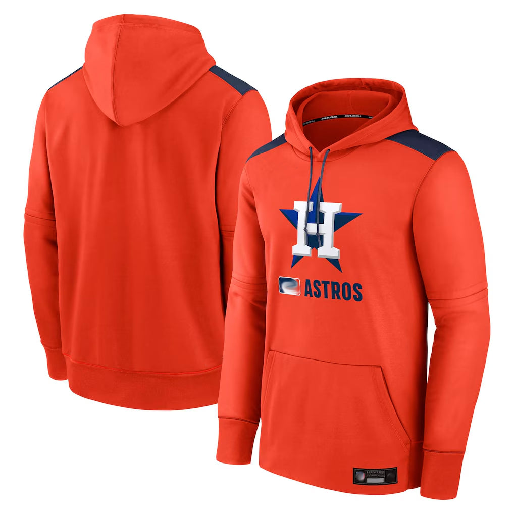 Vanessashop H.Astros Orange Club Fleece Pullover Hoodie Blank Player Stitched Jerseys
