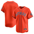 Vanessashop H.Astros Orange Home Limited Blank Player Stitched Jerseys