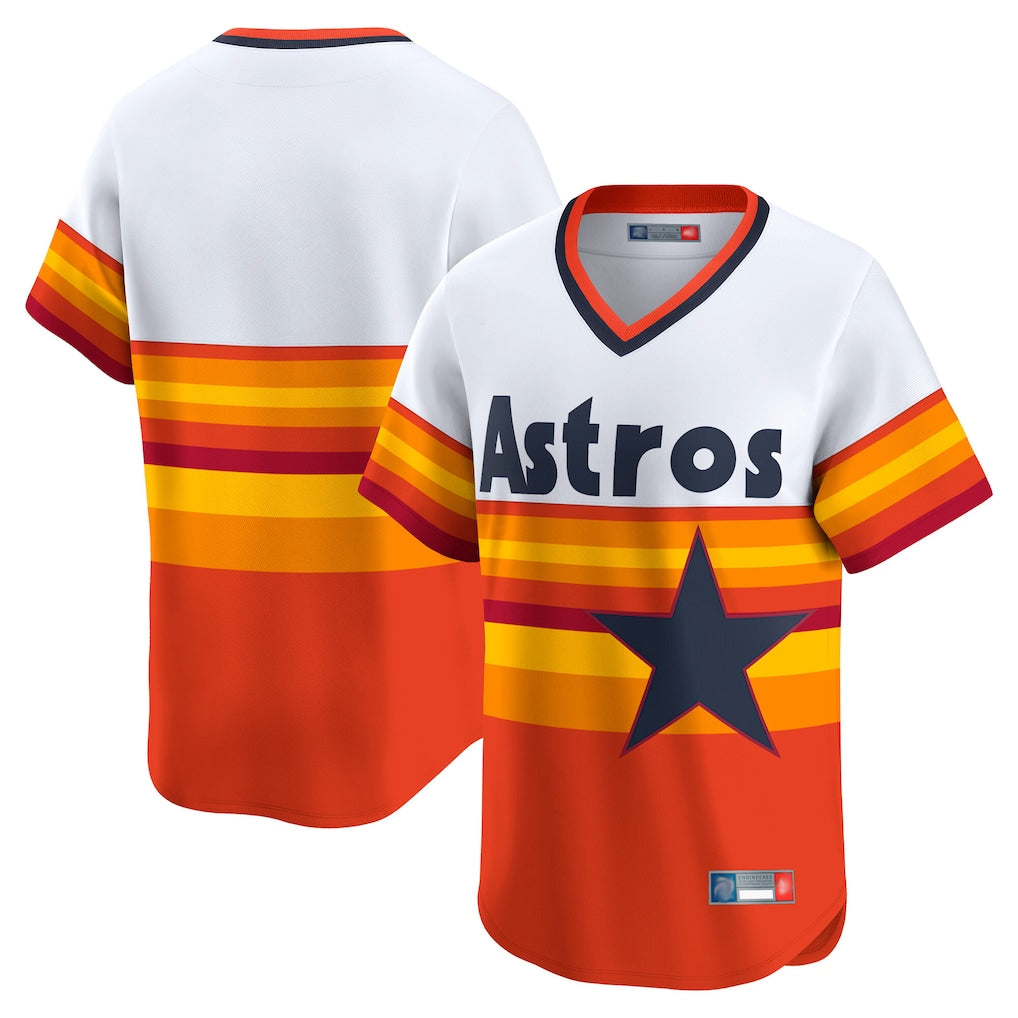 Vanessashop H.Astros Rainbow Cooperstown Collection T-shirt Blank Player Stitched Jerseys