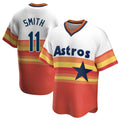 Vanessashop H.Astros #11 Cam Smith Player Rainbow Cooperstown Collection T-shirt Stitched Jerseys
