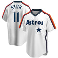 Vanessashop H.Astros #11 Cam Smith Player White Cooperstown Collection T-shirt Stitched Jerseys