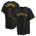 Vanessashop H.Astros #1 Carlos Correa Player Snake Skin City Home Game Stitched Jerseys