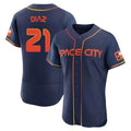 Vanessashop H.Astros #21 Yainer Diaz Player Navy City Connect Limited Elite Home Stitched Jerseys