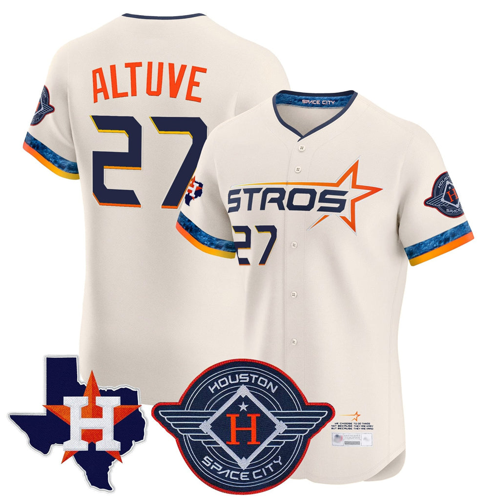 Vanessashop H.Astros #27 Jose Altuve Player Cream City Connect Texas Patch Vapor Premier Limited Elite Home Stitched Jerseys