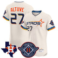 Vanessashop H.Astros #27 Jose Altuve Player Cream City Connect Texas Patch Vapor Premier Limited Elite Home Stitched Jerseys