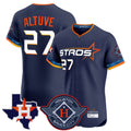 Vanessashop H.Astros #27 Jose Altuve Player Navy City Connect Texas Patch Vapor Premier Limited Elite Home Stitched Jerseys