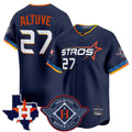 Vanessashop H.Astros #27 Jose Altuve Player Navy City Connect Texas Patch Vapor Premier Limited Home Stitched Jerseys