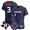Vanessashop H.Astros #3 Jeremy Pe?a Player Navy City Connect Texas Patch Vapor Premier Limited Elite Home Stitched Jerseys