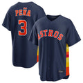 Vanessashop H.Astros #3 Jeremy Pe?a Player Navy Home Game Stitched Jerseys