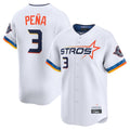 Vanessashop H.Astros #3 Jeremy Pe?a Player White City Connect Limited Home Stitched Jerseys