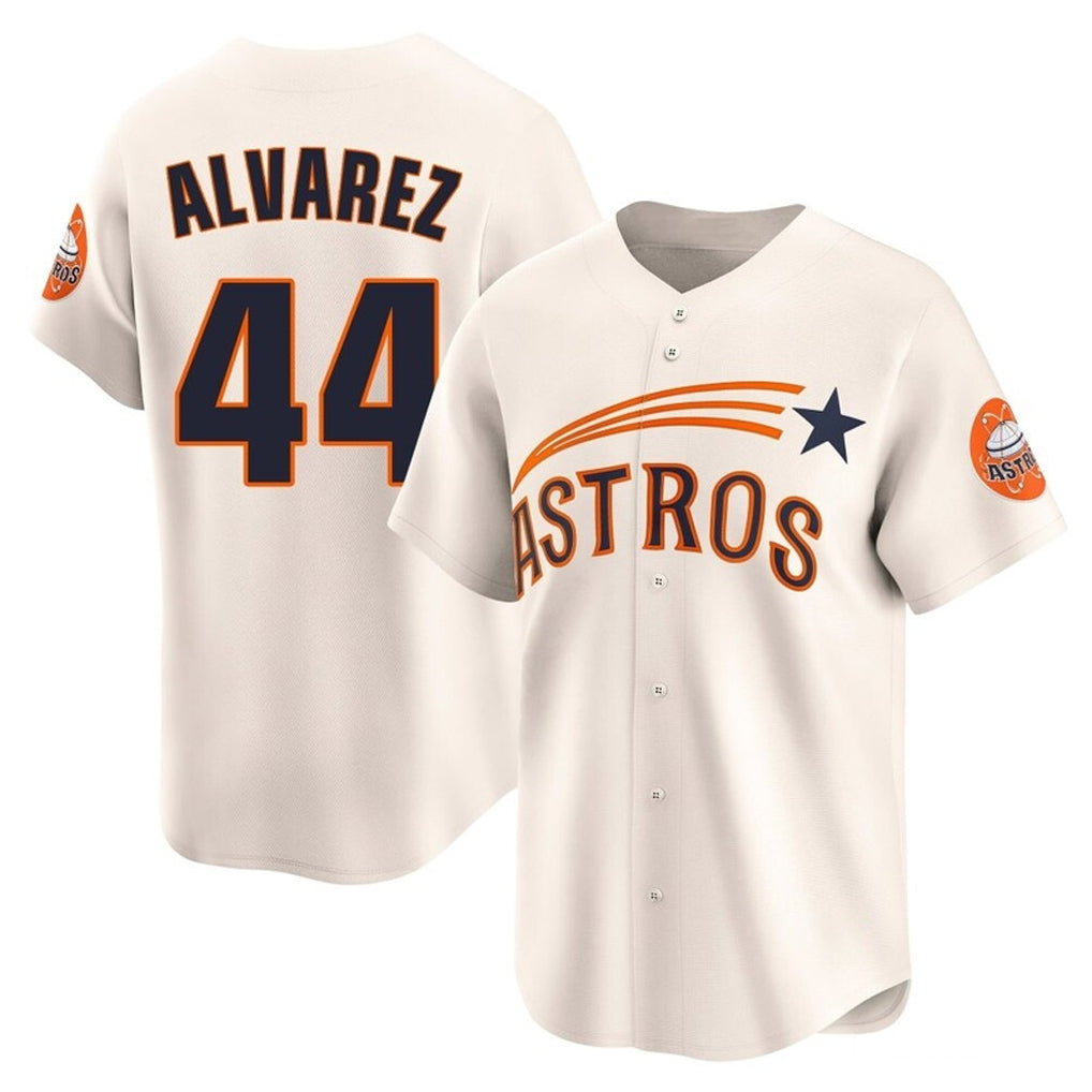 Vanessashop H.Astros #44 Yordan Alvarez Player Cream Throwback Cooperstown Collection Limited Stitched Jerseys