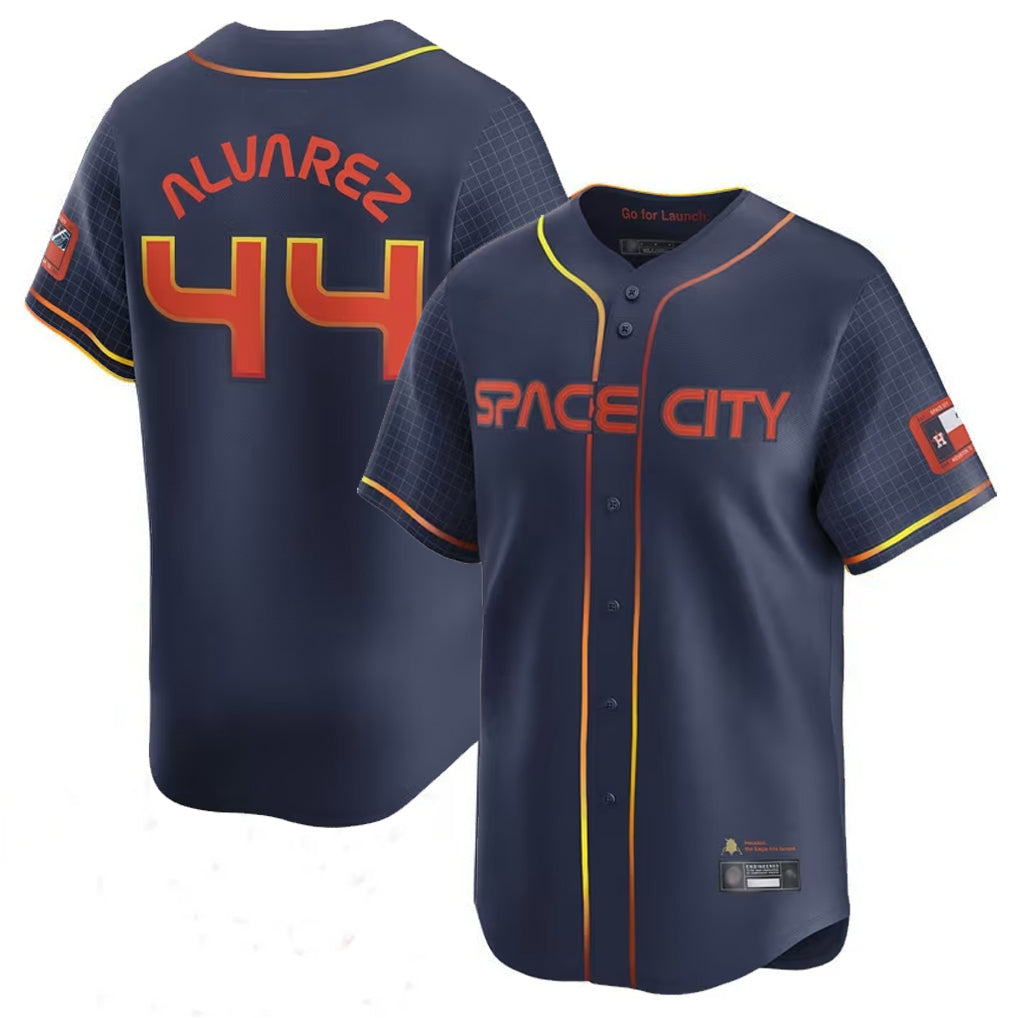 Vanessashop H.Astros #44 Yordan Alvarez Player Navy City Connect Limited Home Game Stitched Jerseys