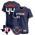 Vanessashop H.Astros #44 Yordan Alvarez Player Navy City Connect Texas Patch Vapor Premier Limited Elite Home Stitched Jerseys