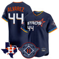 Vanessashop H.Astros #44 Yordan Alvarez Player Navy City Connect Texas Patch Vapor Premier Limited Home Stitched Jerseys
