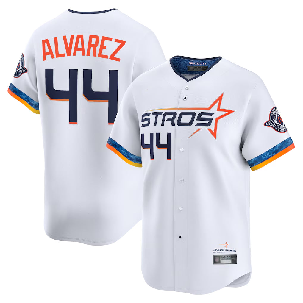 Vanessashop H.Astros #44 Yordan Alvarez Player White City Connect Limited Home Stitched Jerseys