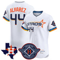 Vanessashop H.Astros #44 Yordan Alvarez Player White City Connect Texas Patch Vapor Premier Limited Elite Home Stitched Jerseys