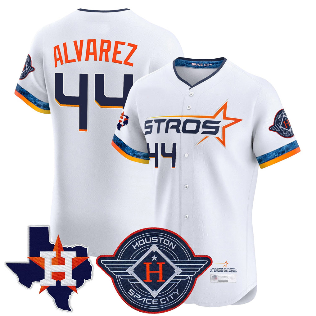 Vanessashop H.Astros #44 Yordan Alvarez Player White City Connect Texas Patch Vapor Premier Limited Elite Home Stitched Jerseys
