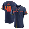 Vanessashop H.Astros #45 Tatsuya Imai Player Navy City Connect Limited Elite Home Stitched Jerseys
