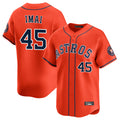 Vanessashop H.Astros #45 Tatsuya Imai Player Orange Home Limited Stitched Jerseys