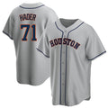 Vanessashop H.Astros #71 Josh Hader Player Gray Home Game Stitched Jerseys