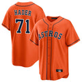 Vanessashop H.Astros #71 Josh Hader Player Orange Home Game Stitched Jerseys