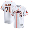 Vanessashop H.Astros #71 Josh Hader Player White Home Limited Stitched Jerseys