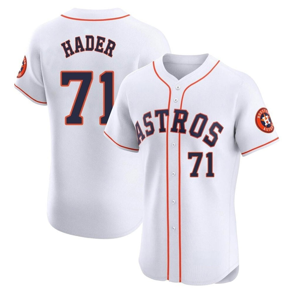 Vanessashop H.Astros #71 Josh Hader Player White Limited Elite Home Stitched Jerseys