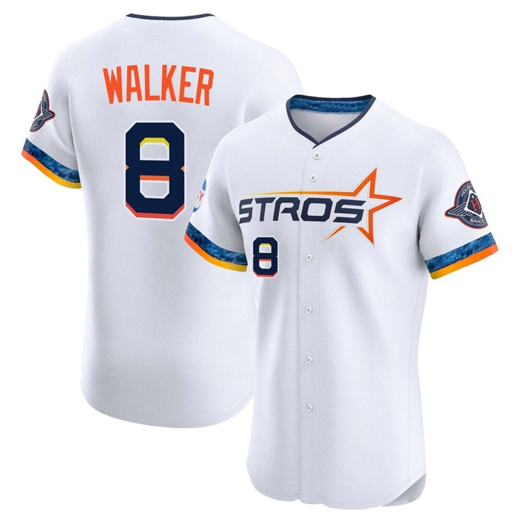 Vanessashop H.Astros #8 Christian Walker Player White City Connect Limited Elite Home Stitched Jerseys