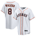 Vanessashop H.Astros #8 Christian Walker Player White Home Game Stitched Jerseys