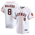 Vanessashop H.Astros #8 Christian Walker Player White Home Limited Stitched Jerseys