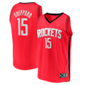 Vanessashop H.Rockets #15 Reed Sheppard Red 2024  Draft Fast Break Player Stitched Jerseys- Icon Edition