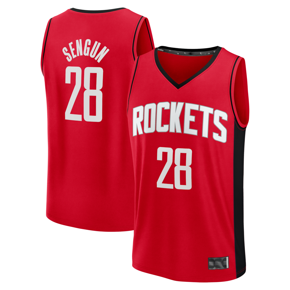 Vanessashop H.Rockets #28 Alperen ?eng¨¹n Red Fast Break Replica Stitched Jerseys- Icon Edition