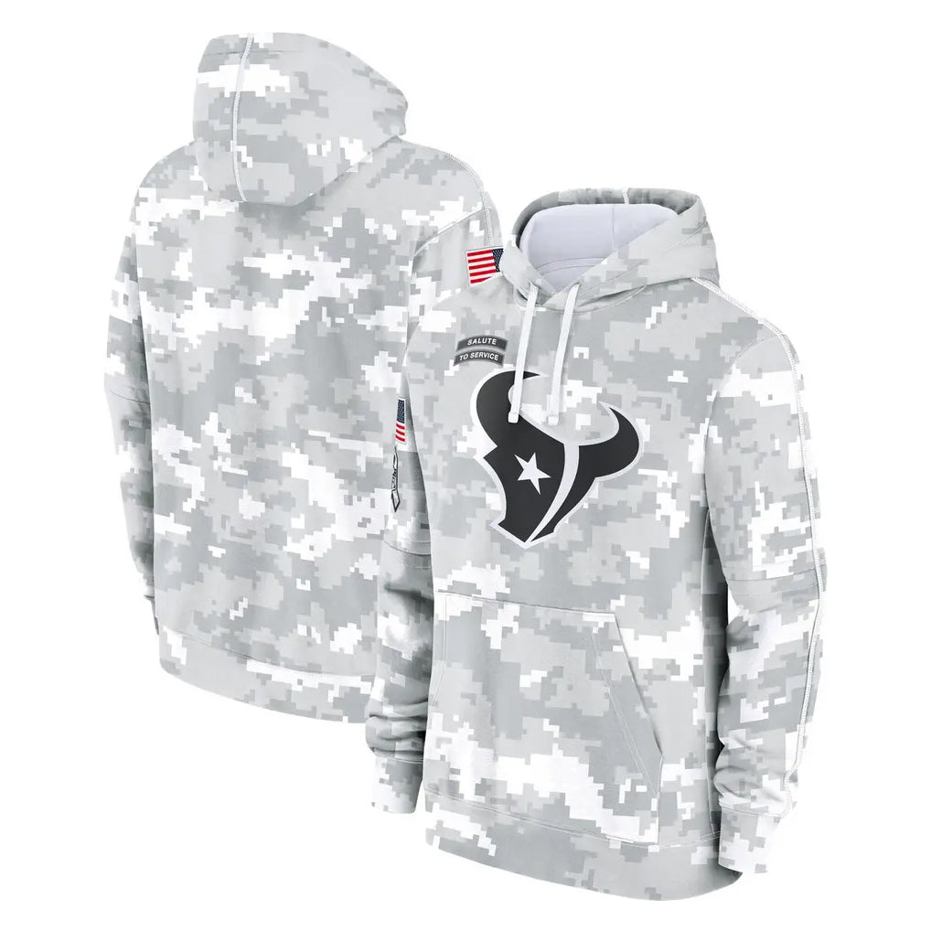 Vanessashop H.Texans Arctic Camo Salute to Service Hoodies Limited Game Blank Player Stitched Jerseys