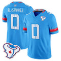 Vanessashop H.Texans #0 Azeez Al-Shaair Player Blue 2026 Rivalries Vapor Limited Home Game Stitched jerseys