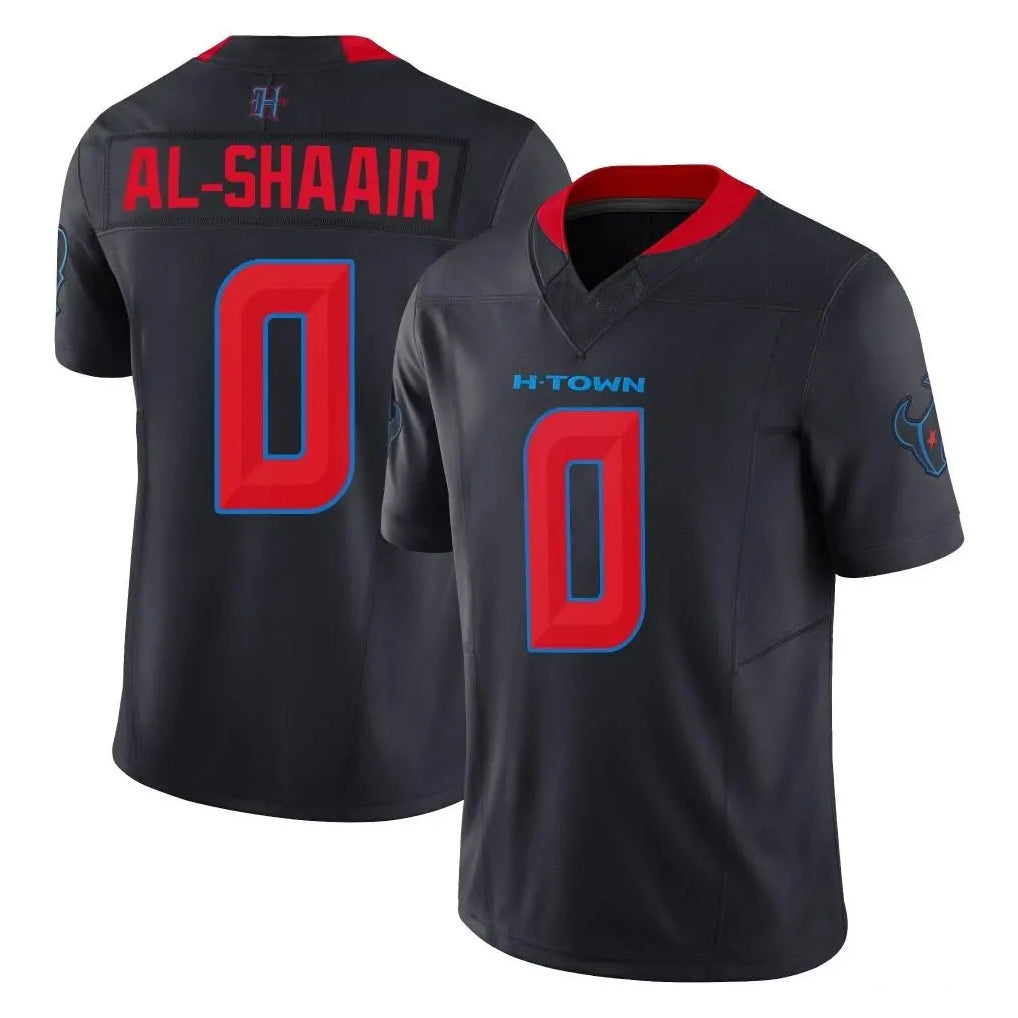 Vanessashop H.Texans #0 Azeez Al-Shaair Player Navy Limited 2nd Alternate Vapor F.U.S.E. Home Game Stitched Jerseys