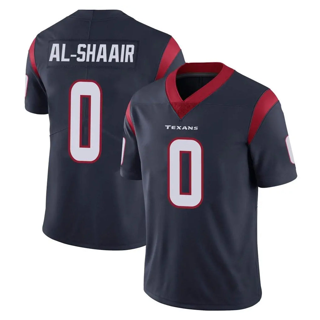 Vanessashop H.Texans #0 Azeez Al-Shaair Player Navy Limited Vapor Untouchable Home Game Stitched Jerseys