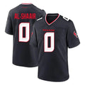 Vanessashop H.Texans #0 Azeez Al-Shaair Player Navy Team Home Game Stitched Jerseys