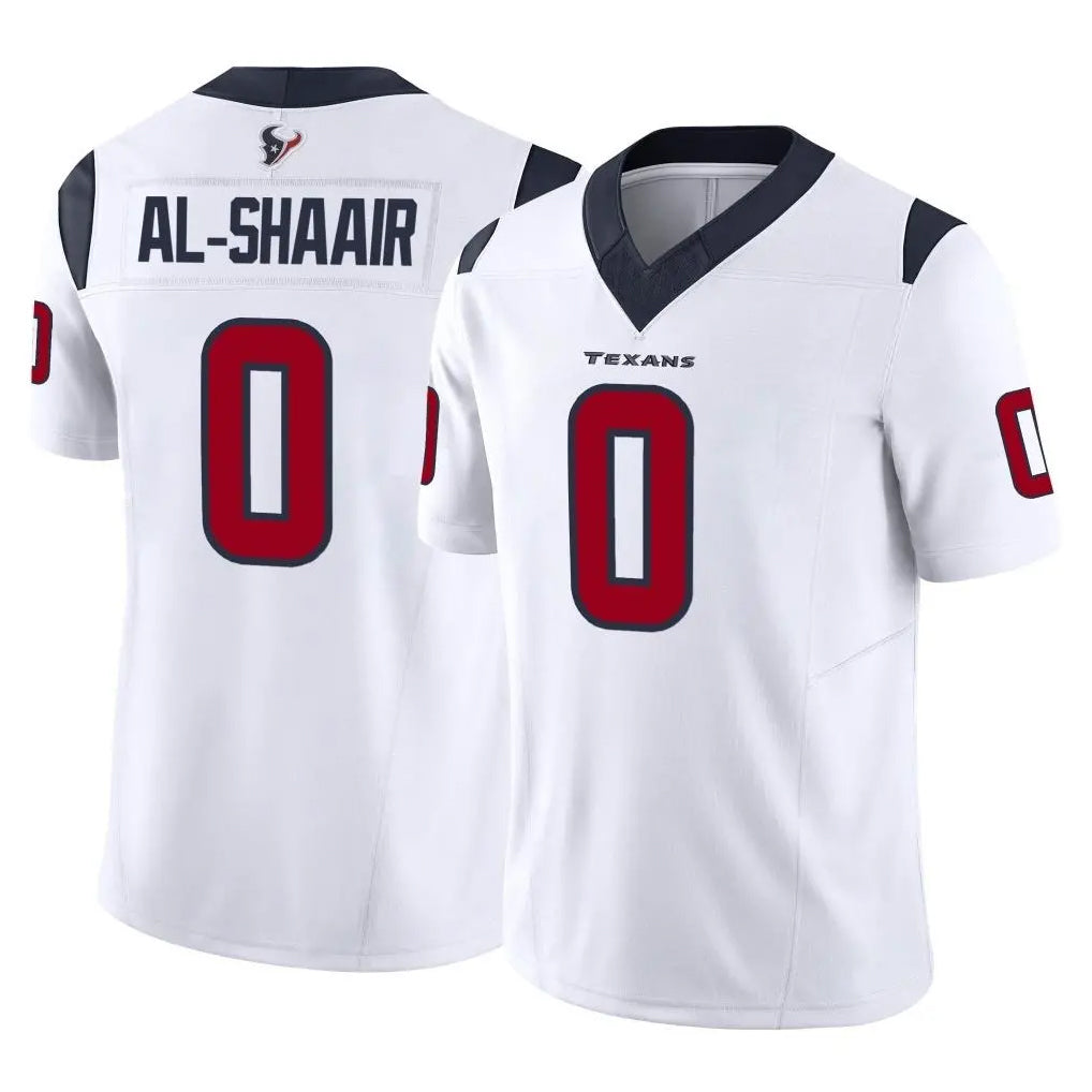 Vanessashop H.Texans #0 Azeez Al-Shaair Player White Limited Vapor F.U.S.E. Home Game Stitched Jerseys