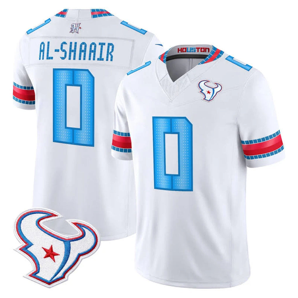 Vanessashop H.Texans #0 Azeez Al-Shaair Player Whtie 2026 Rivalries Vapor Limited Home Game Stitched jerseys