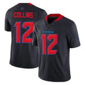 Vanessashop H.Texans #12 Nico Collins Player Navy Limited 2nd Alternate Vapor F.U.S.E. Home Game Stitched Jerseys